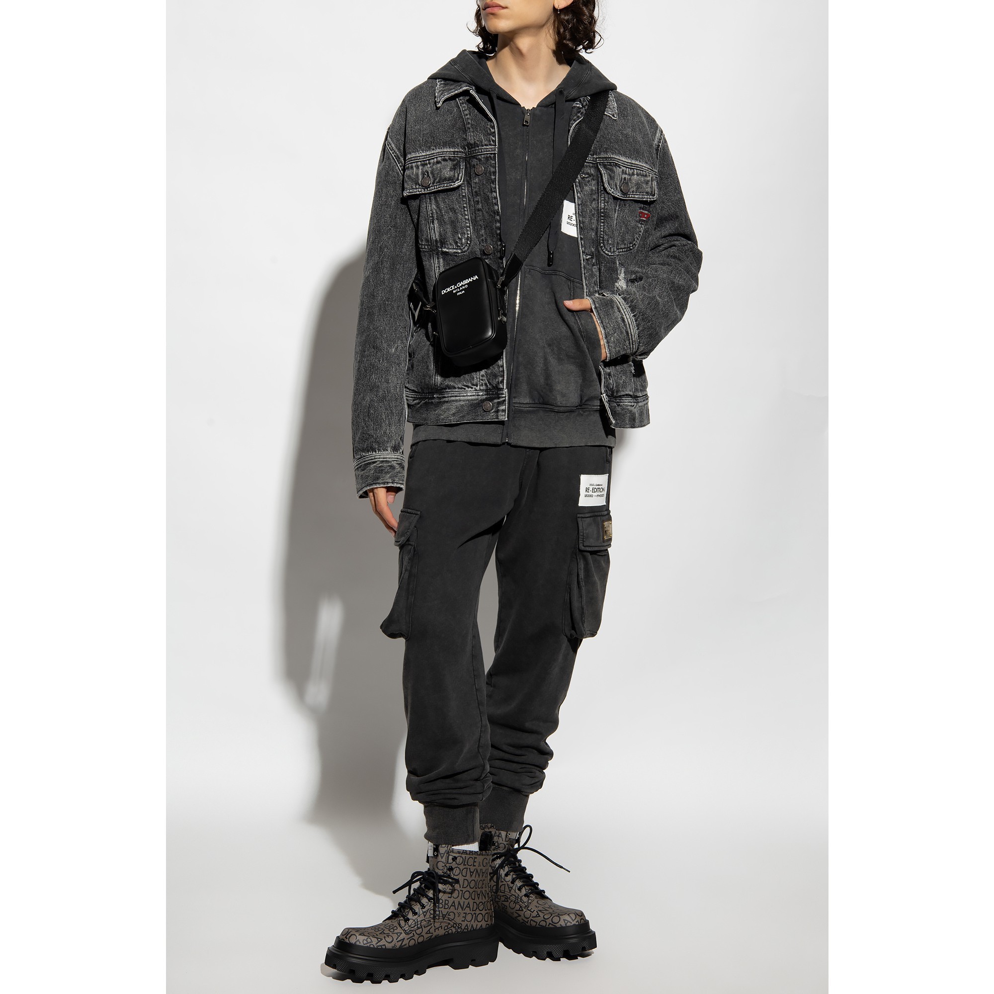 美品 ドルチェ&ガッバーナ セットアップパンツスーツ 黒 サイズ44