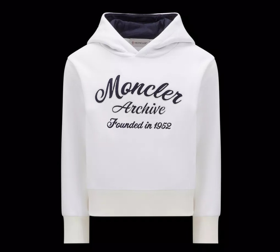 大人もOK！MONCLER 2023/24秋冬新作 ロゴ入りパーカー 12A/14A