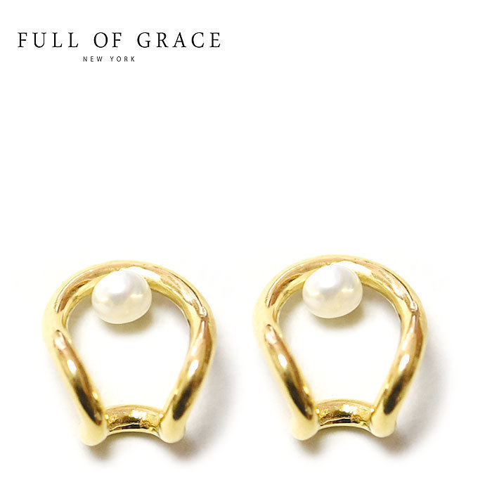 【国内即発】≪FULL OF GRACE≫ ゴールド パール ピアス (Gold)