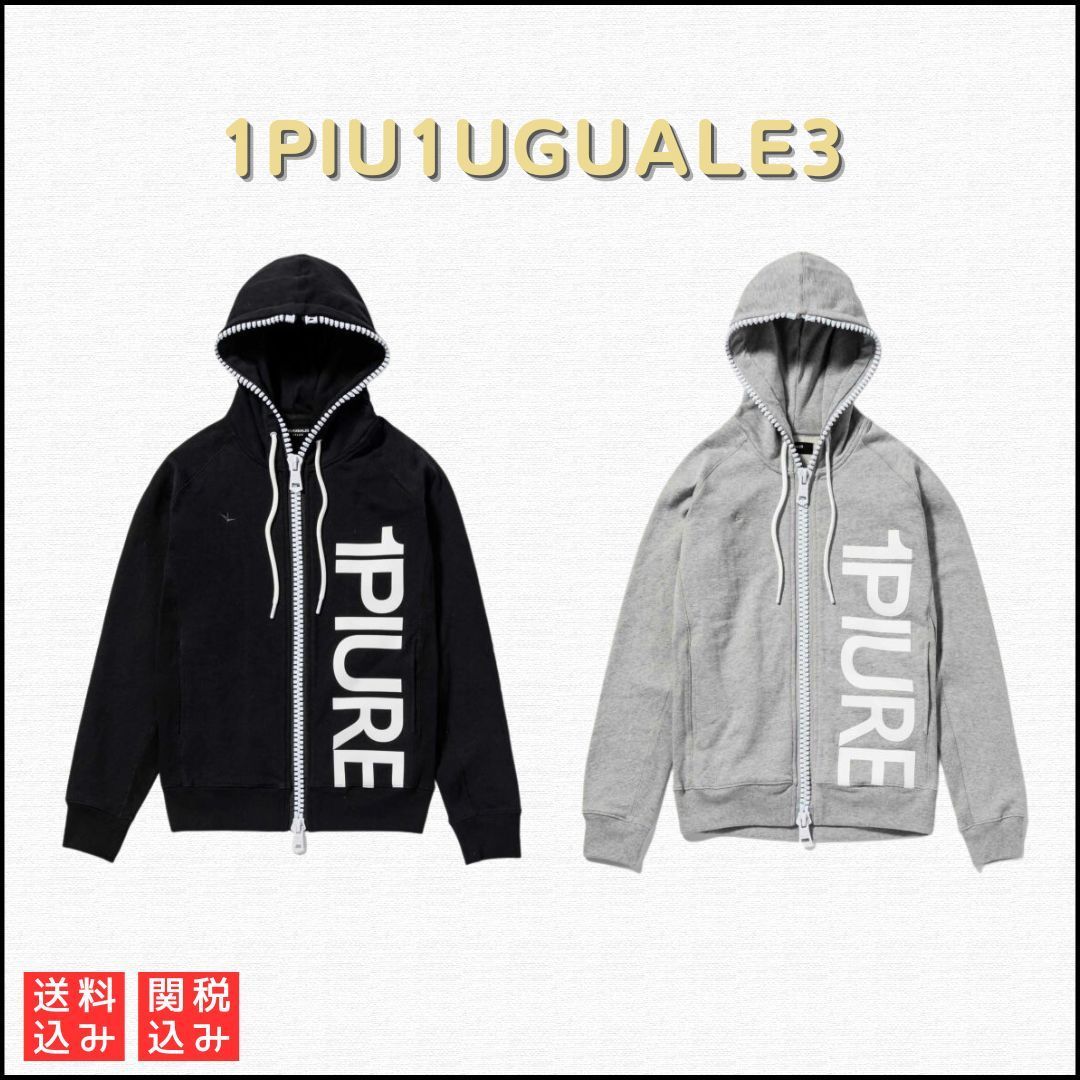 【1PIU1UGUALE3 RELAX】縦ロゴスウェットパーカー