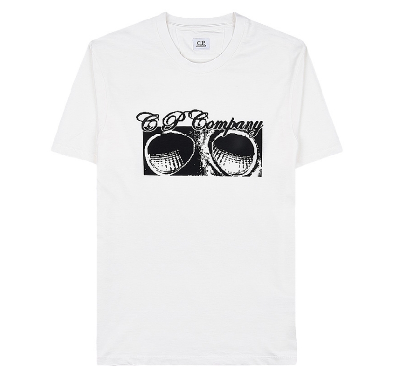 C.P. Company★関税込み メンズ半袖 ロゴプリント 半袖Tシャツ