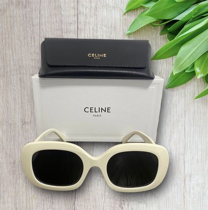 ホワイト(白)系 CELINE(セリーヌ) サングラス(レディース) - 海外