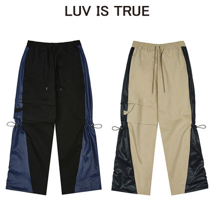 LUV IS TRUE More Pants Street Style Elegant Style Logo Pants