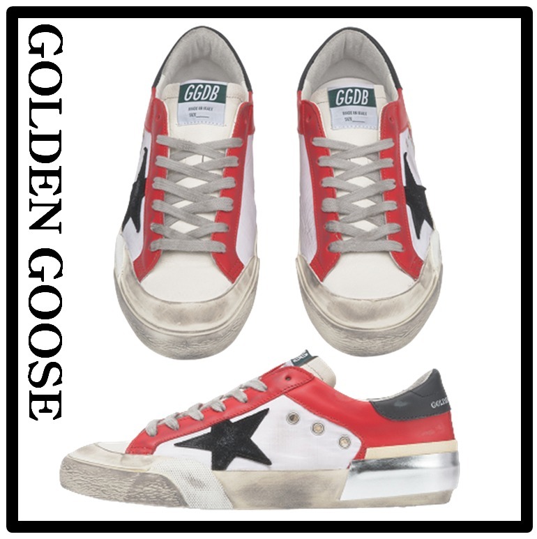 ★関税込★Golden goose★SUPERSTAR BLACK STAR TAB SNEAKERS★
