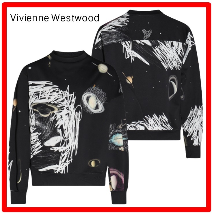 ★【Vivienne Westwood】★ORBロゴプリントスウェットシャツ★