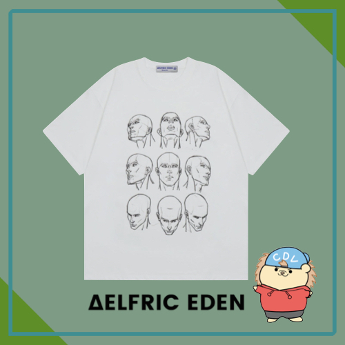 【Aelfric Eden】 スケッチ ポートレート T シャツ☆送料間税込