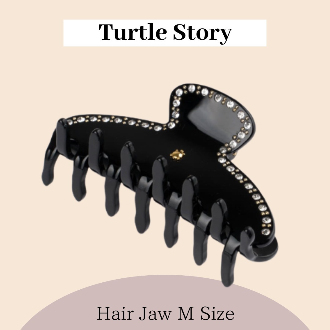 魅力的な価格 Turtle Storyタートルストーリー Swarovski M ジョークリップ ヘアアクセサリー