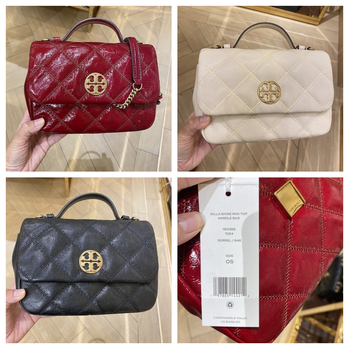 定番★TORY BURCH★WILLA MINI TOP HANDLE BAG 153399