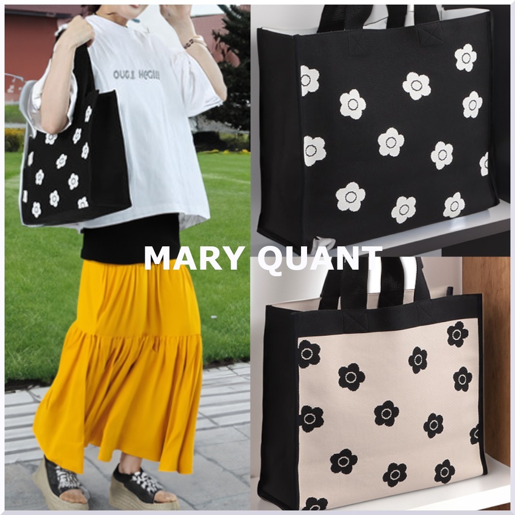【MARY QUANT】ニットジャカードデイジー トート (MARY 【MARY QUANT】ニットジャカードデイジー トート (MARY