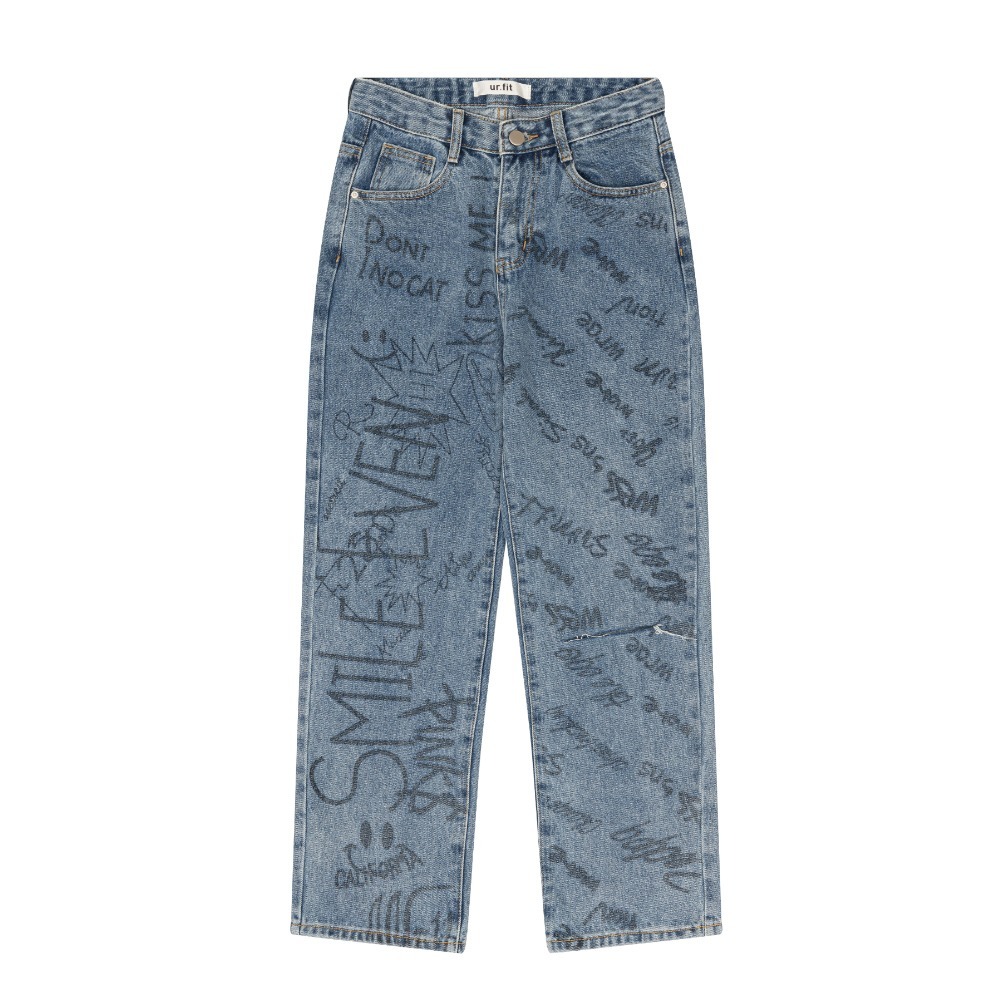デニム・ジーパン LETTERING PRINTED DENIM PANTS LETTERING PRINTED DENIM PANTS (デニム・ジーパン) 97570466
