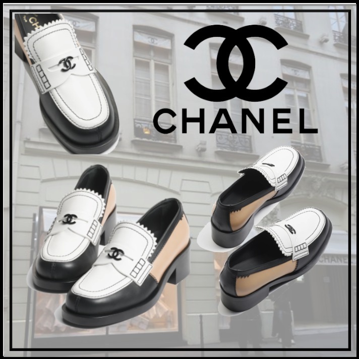 CHANEL, Shoes, Auth Chanel 23p Dark Gray Turnlock Loafers Brand New