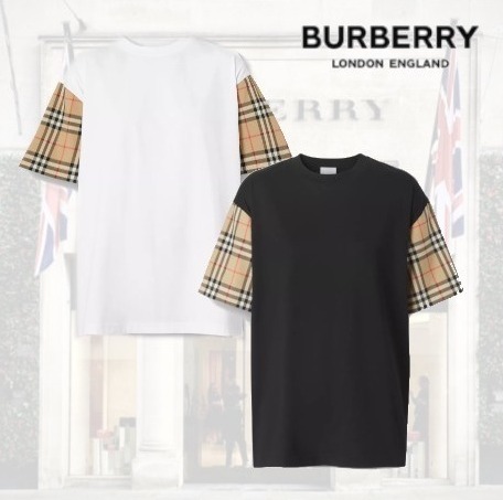 VIPSALE【BURBERRY】コットン オーバーサイズTシャツ
