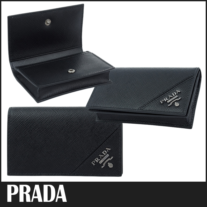 送料関税込 PRADA サフィアーノ レザー 名刺入れ カードホルダー