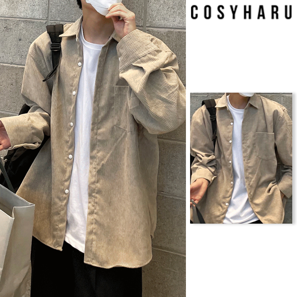 【COSYHARU】Look Heavy Corduroy Shirt