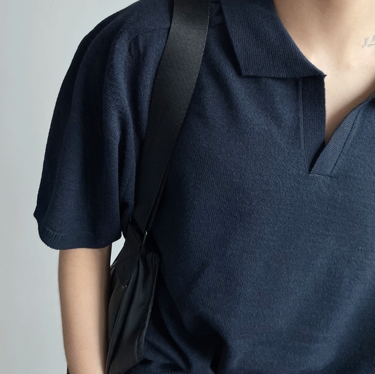 【COSYHARU】Ramien Raglan Collar Knit COSYHARU (コシハル) - ラミアンラグラン襟付きニット / Ramien