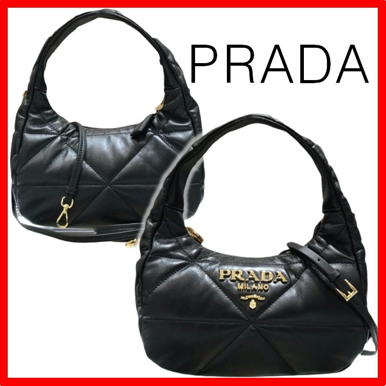 ☆【PRADA】☆2WAY ミニ レザー バッグ ショルダーバッグ☆