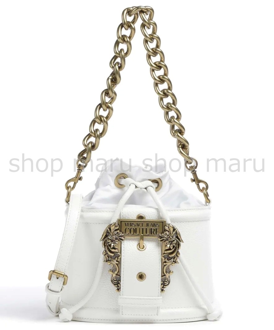 VERSACE JEANS COUTURE◇バケットバッグ◇ロゴ チェーン 2way