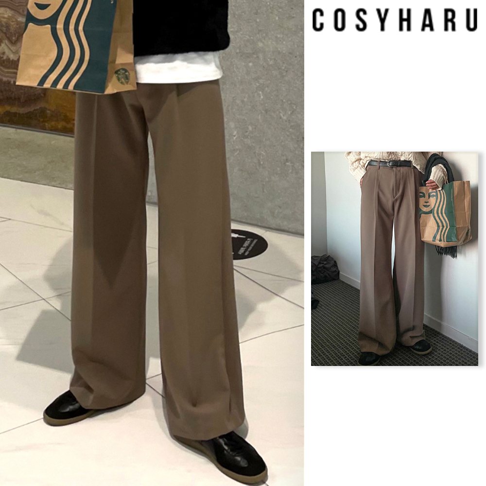 【COSYHARU】Maen wide slacks
