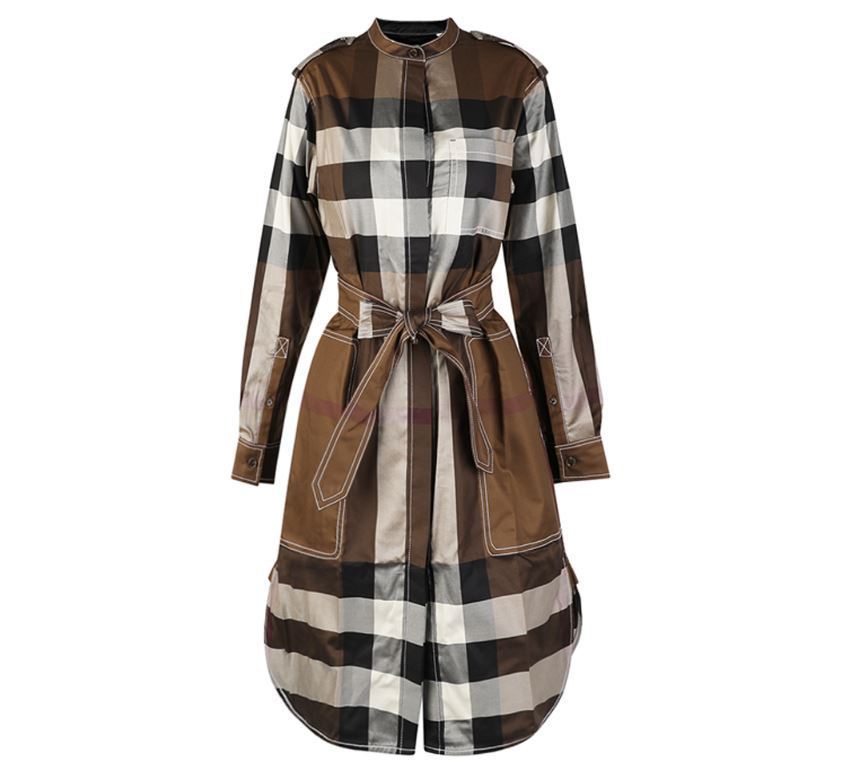 ワンピース BURBERRY CHECK SHIRT DRESS