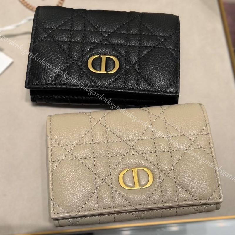 すぐ届く！DIOR CARO XS ウォレット 二つ折り財布 カナージュ