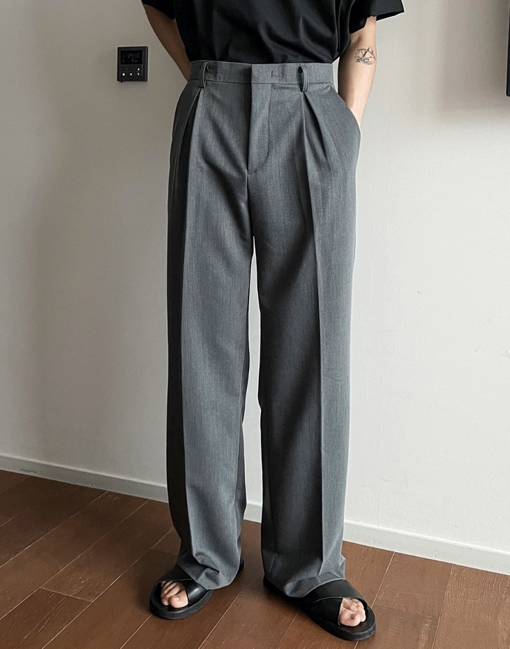 【COSYHARU】Norton Semi-Wide Good Fit Slacks COSYHARU】autumn Norton Semi-Wide Good Fit Slacks (COSYHARU