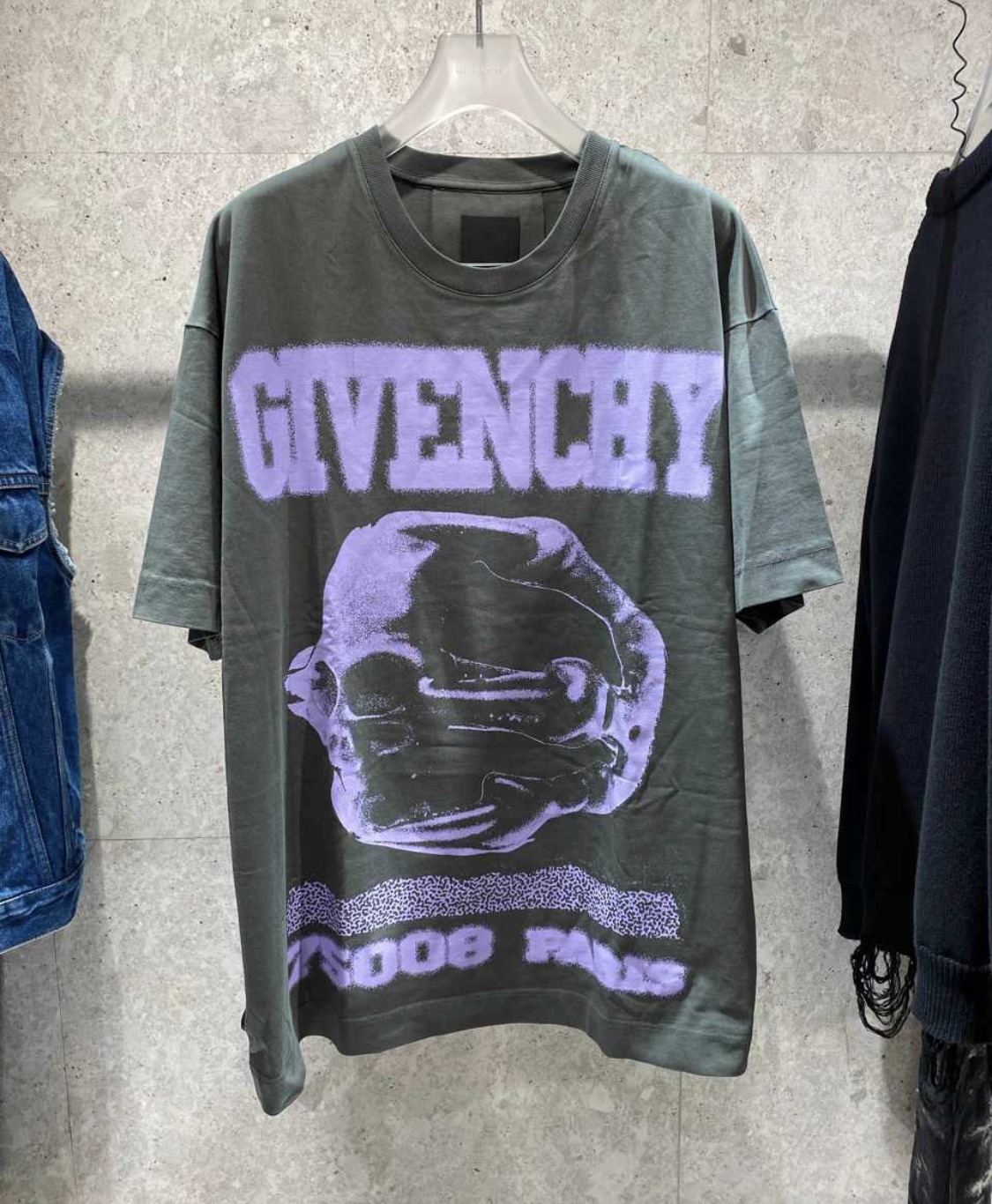 【GIVENCHY】23AW リング プリント カジュアル コットン Tシャツ