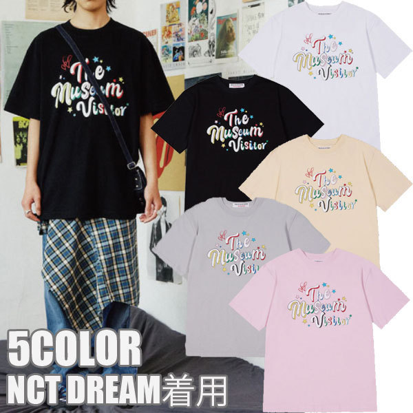Tシャツ・カットソー THE MUSEUM VISITOR PARTY GLITTER LOGO T-SHIRTS MY658