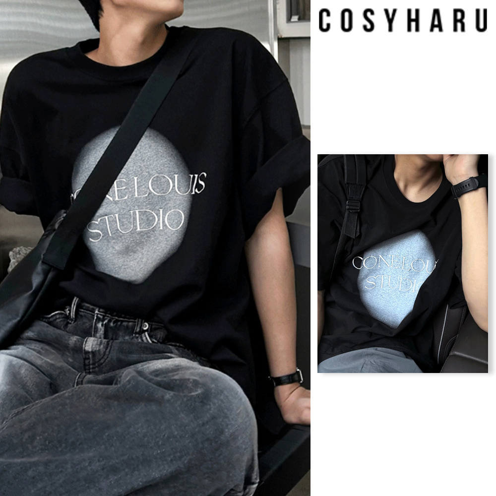 【COSYHARU】Spray painting short sleeve tee