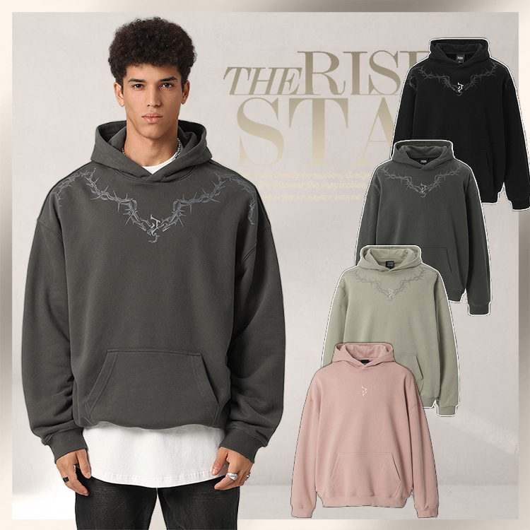 パーカー・フーディ Luxury Street Wear JHYQ charcoal hoodie 6c unisexual