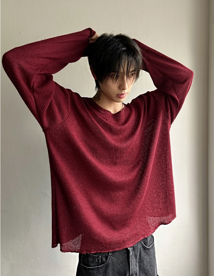 【COSYHARU】See-through wide neck knit COSYHARU】See-through wide neck knit (COSYHARU/ニット