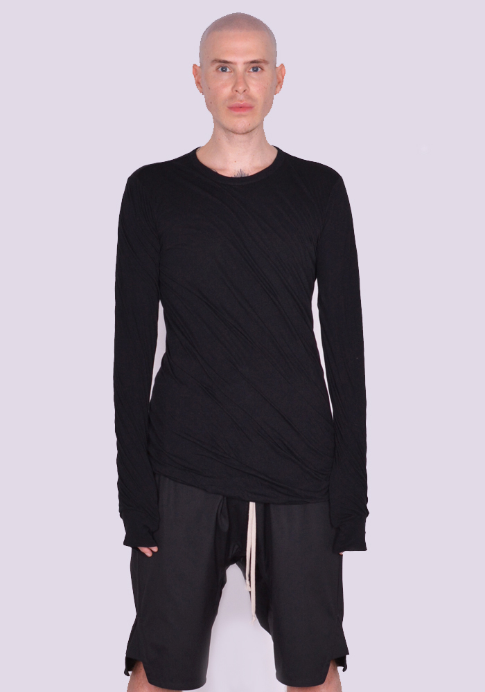正規店出店】RICK OWENS DOUBLE LAYERED LONG SLEEVE T-SHIRT