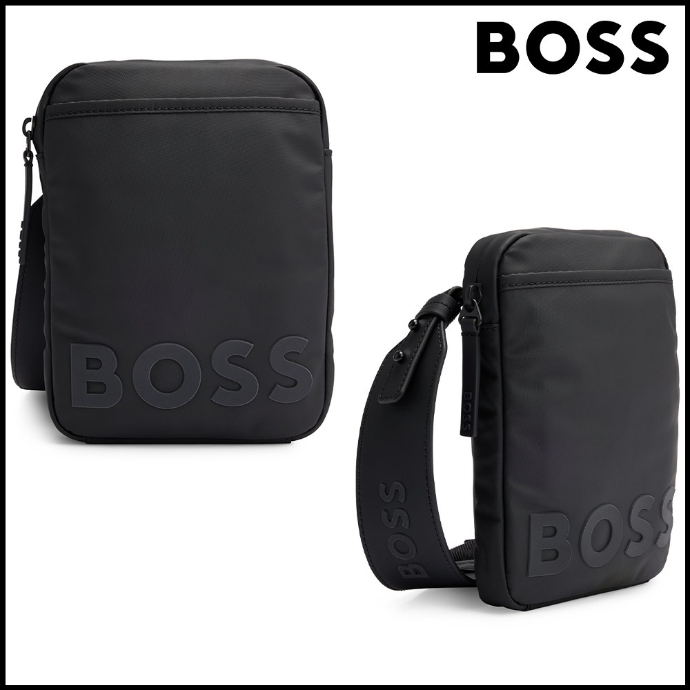 BOSS コーティングマテリアル レポーターバッグ ロゴディテール