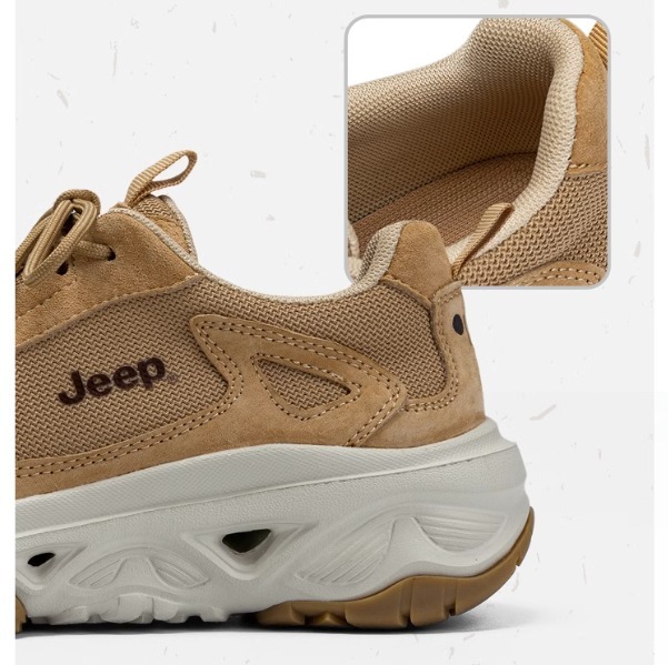 ★送料関税込★Jeep レザーレディースダッドスニーカー厚底 レザーJEEP(ジープ)ダッドスニーカーレディース厚底ロゴ通気性