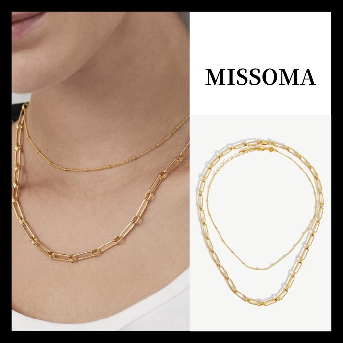 関税送料込【MISSOMA】イージスチェーン ネックレス セット