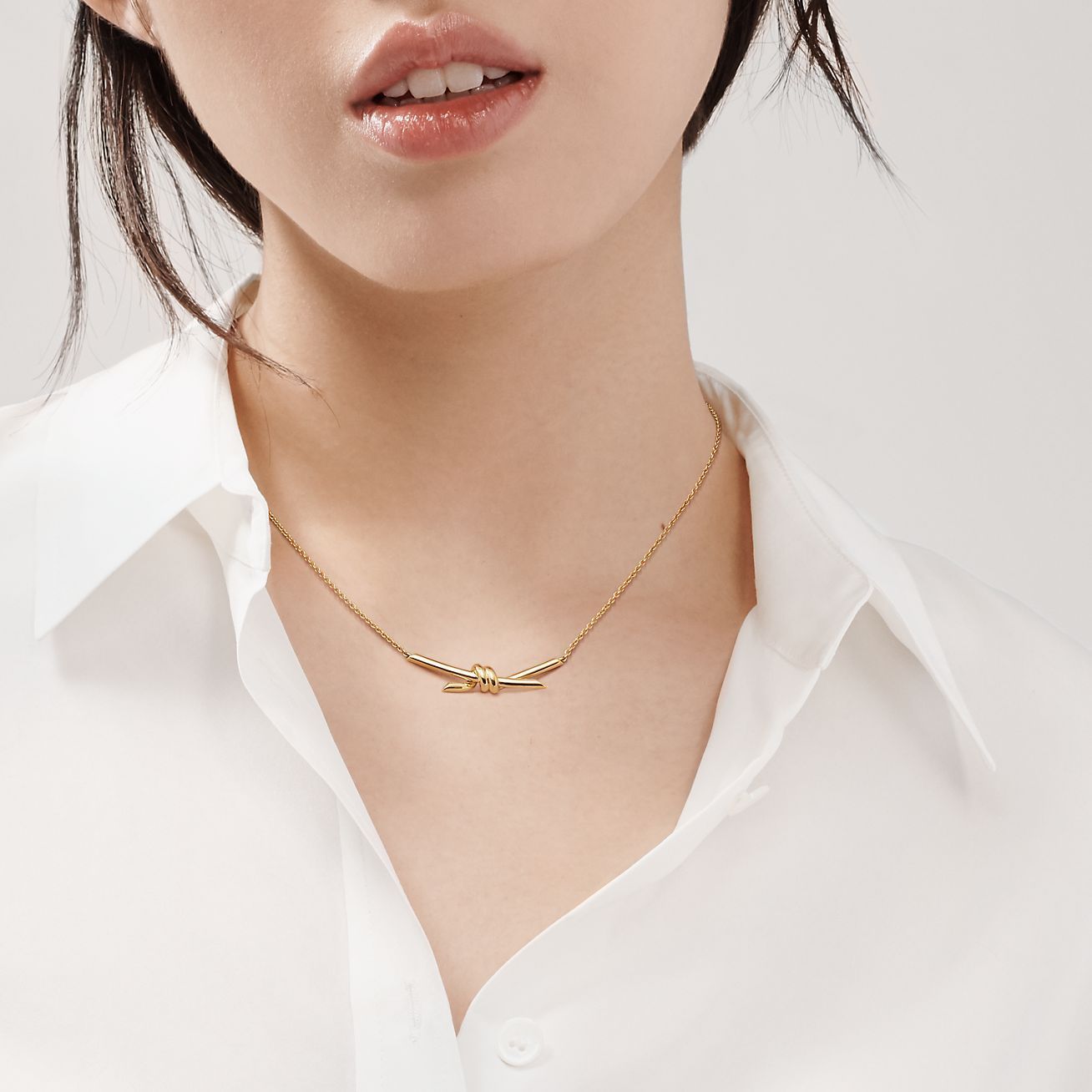 国内発すぐ届く☆Tiffany&Co.ティファニーノットペンダント 素敵