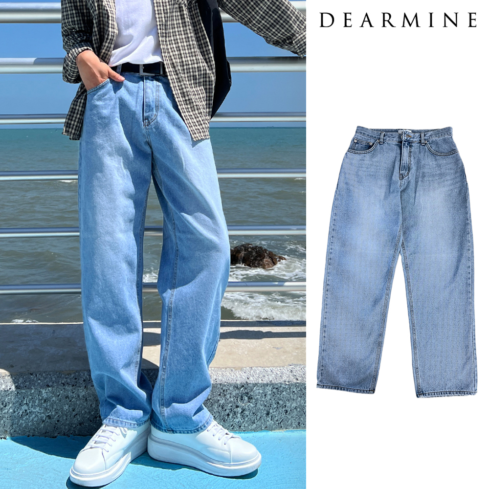 【DEARMINE】Cat Denim Wide Pants