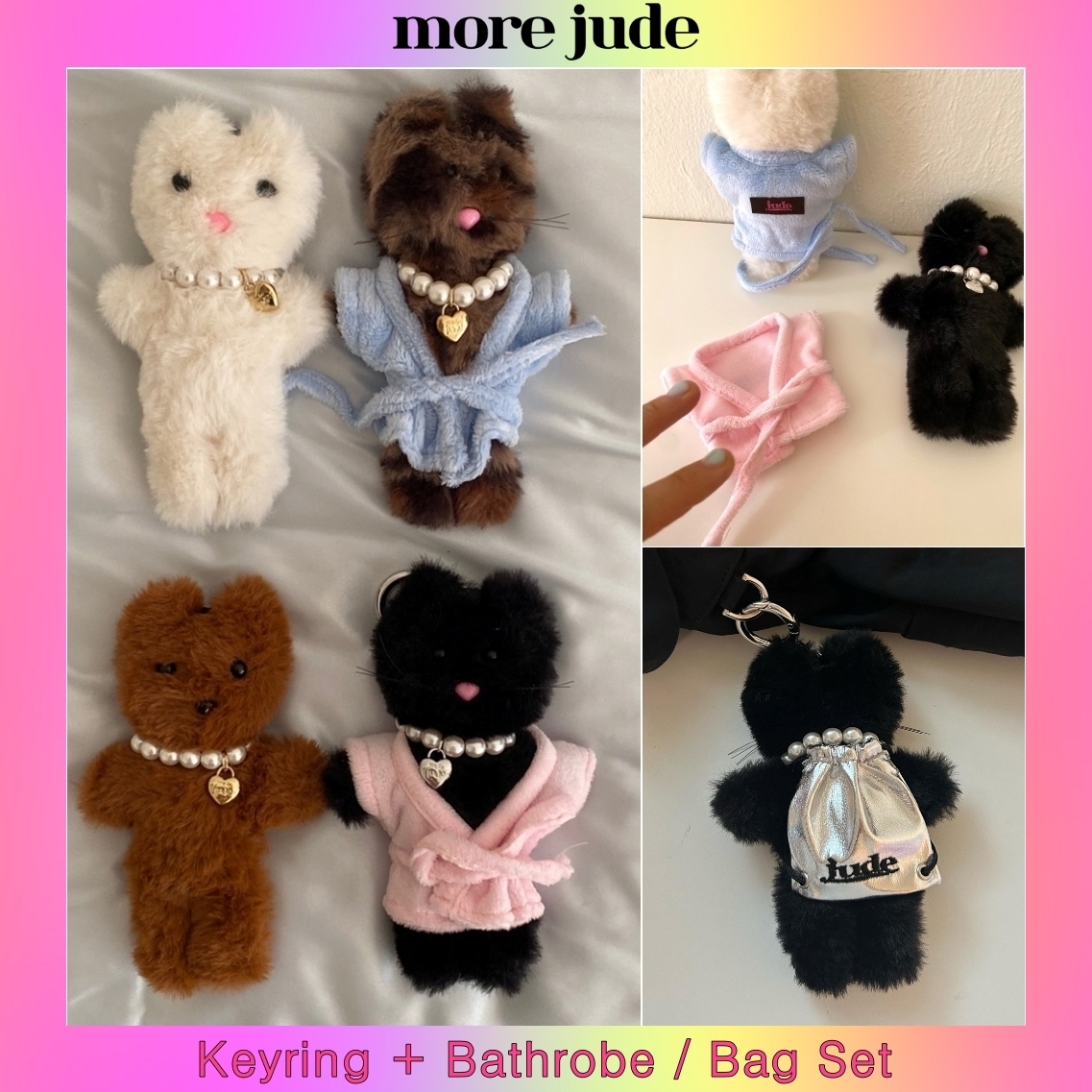 【more jude】 コムニャン&ベア キーリング + バスローブ セット