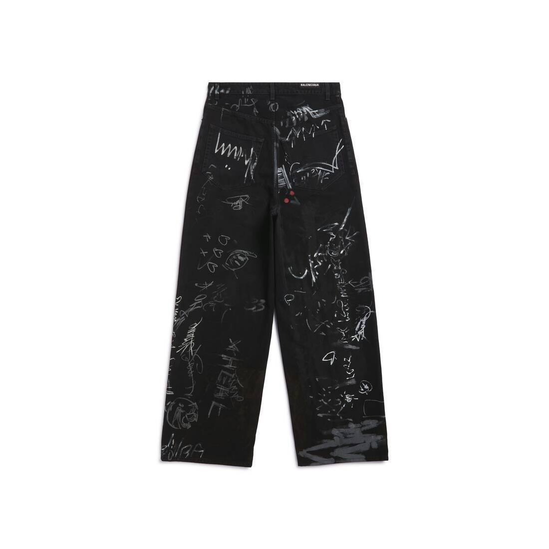Balenciaga BTS グク着用バギージーンズ 23SS 落書き風で個性