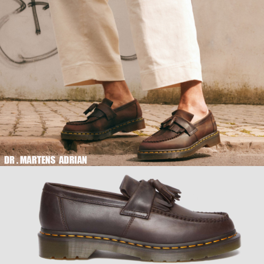 Dr Martens★ADRIAN★DARK BROWN CRAZY HORSER★兼用