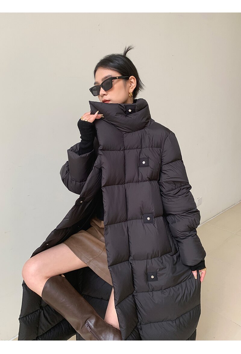リュクス 綺麗シルエット ダウン コート ロング リュクス 綺麗シルエット ダウン コート ロング (ダウン
