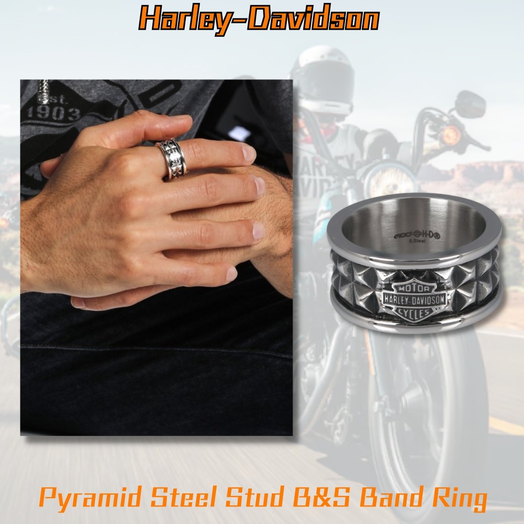 スタイリッシュ☆【Harley Davidson】 B&S バンド リング