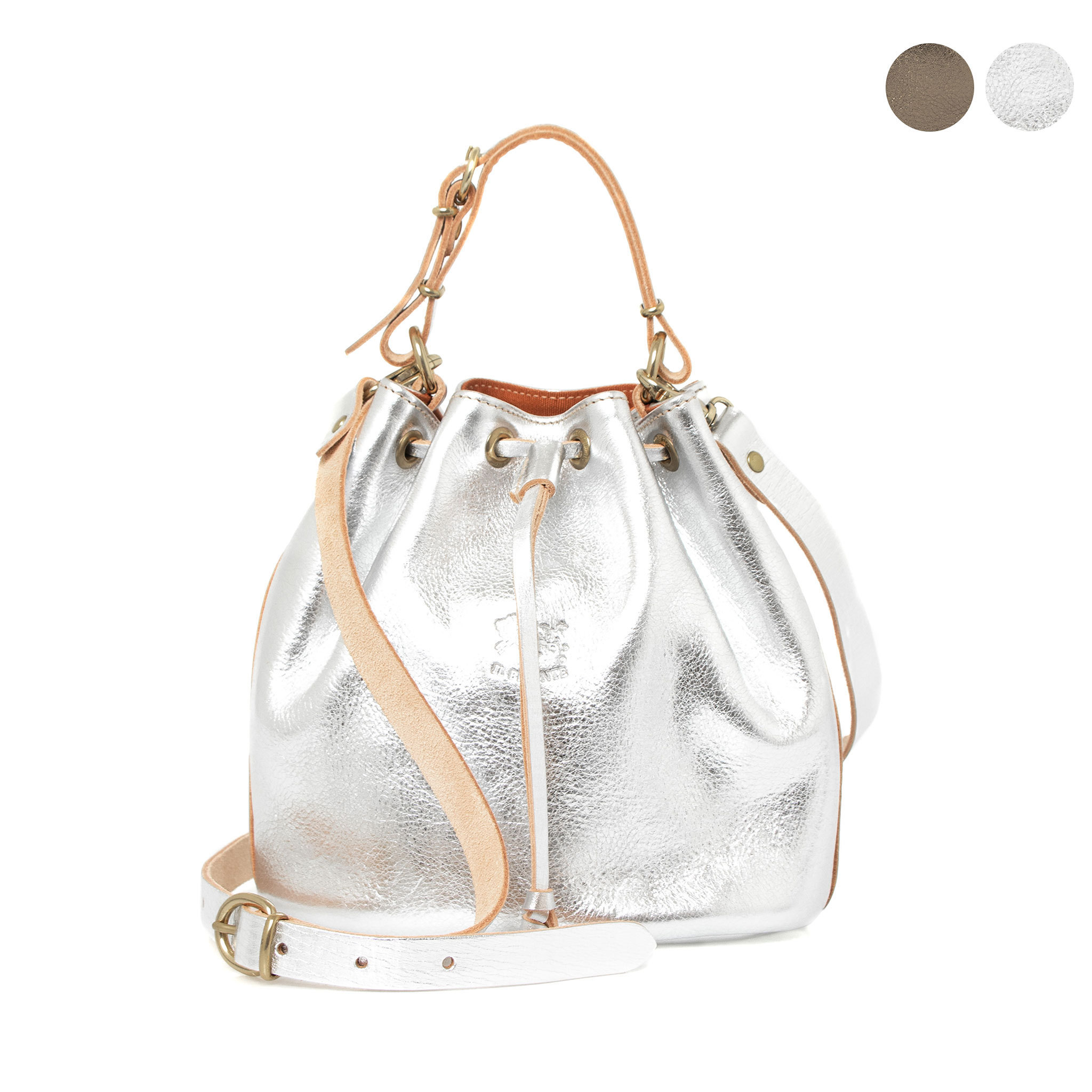 IL BISONTE レディース 2WAYバッグ CLASSIC BUCKET BAG SMALL