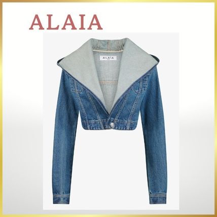【関税込み】ALAIA ブルー レーシング デニムジャケット Gジャン ALAIA(アライア) レディース - 海外通販のBUYMA
