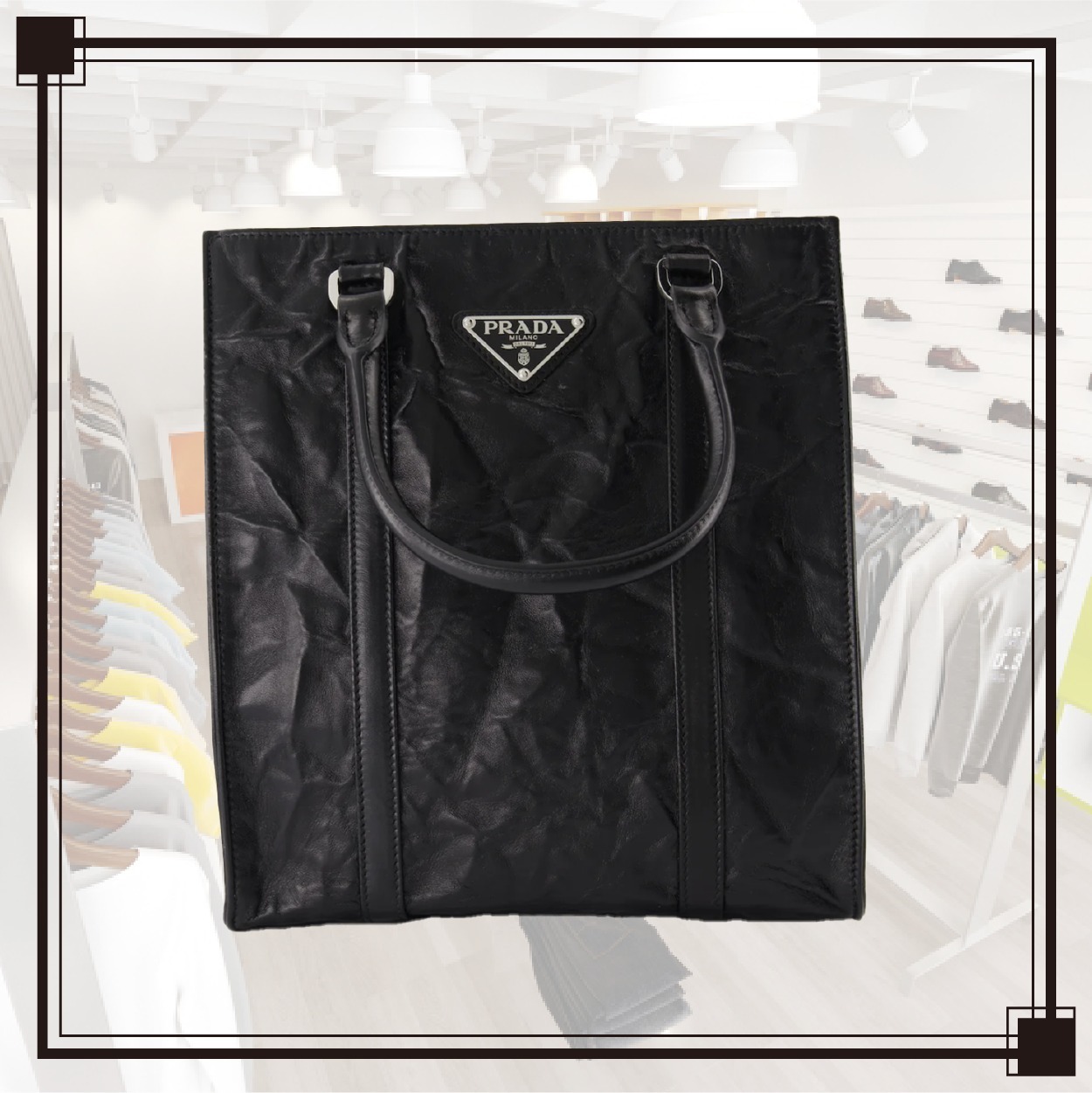 PRADA(プラダ) ナッパアンティークミニ トートバッグ