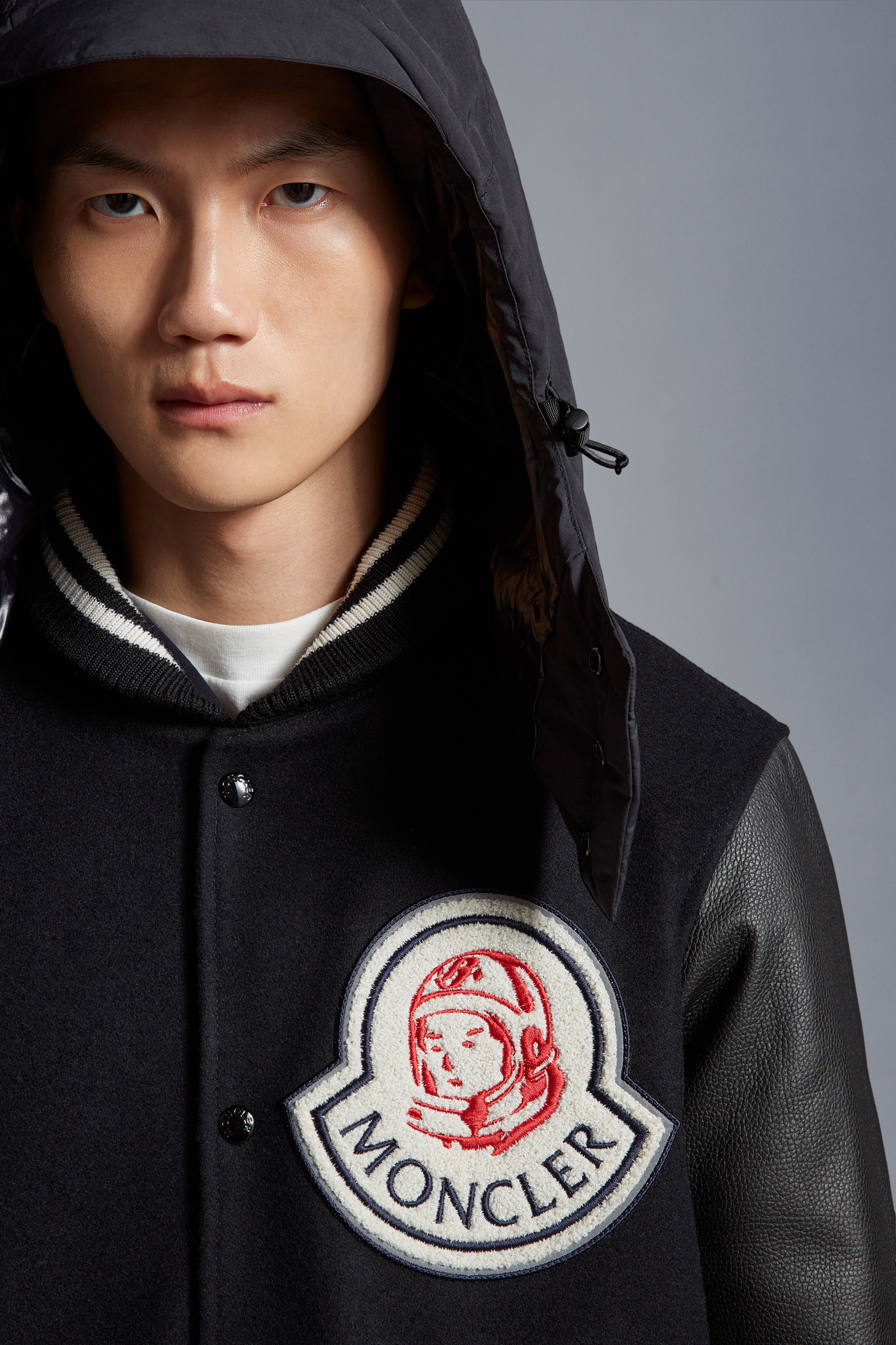 MONCLER】Durnanダウンジャケット フード ロゴ刺繍 コラボ BBC