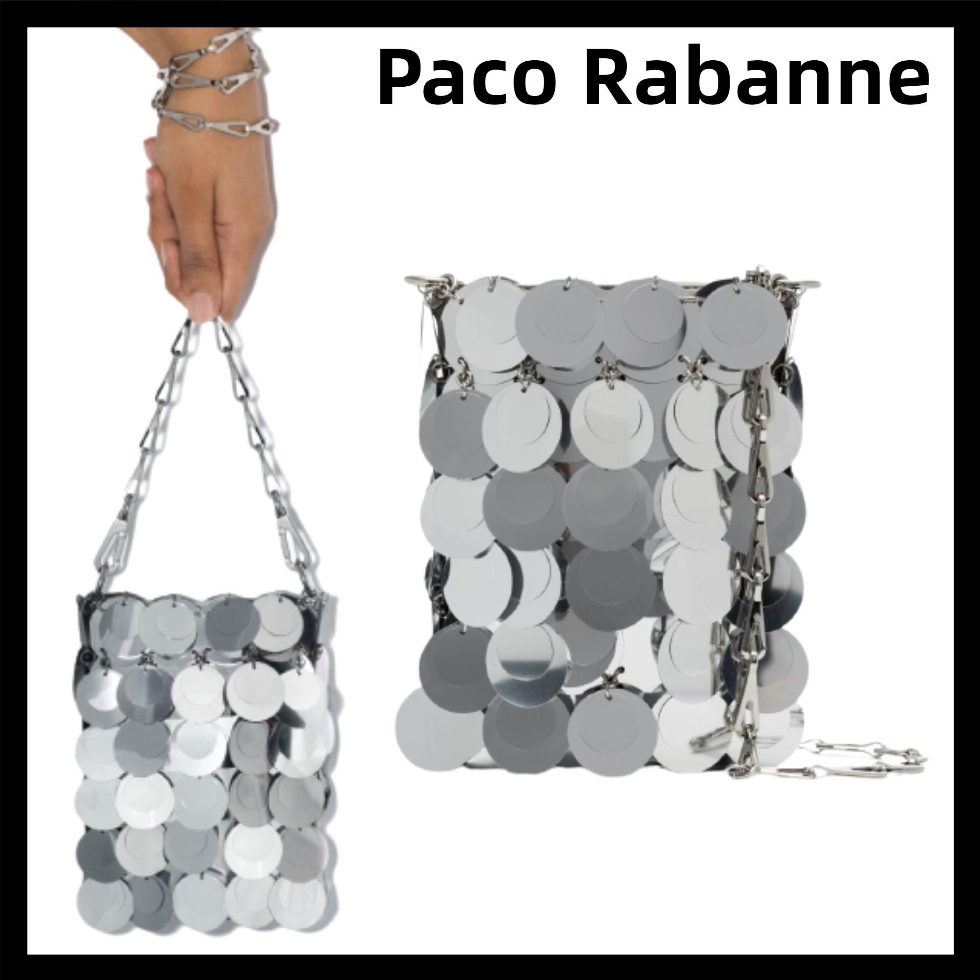 大人気*関税込☆Paco Rabanne☆オーバーサイズ ショルダーバッグ