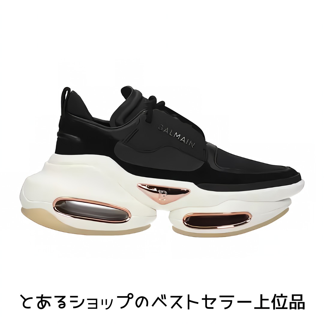 (SALE)(バルマン)スニーカー 女性 皮革 黒