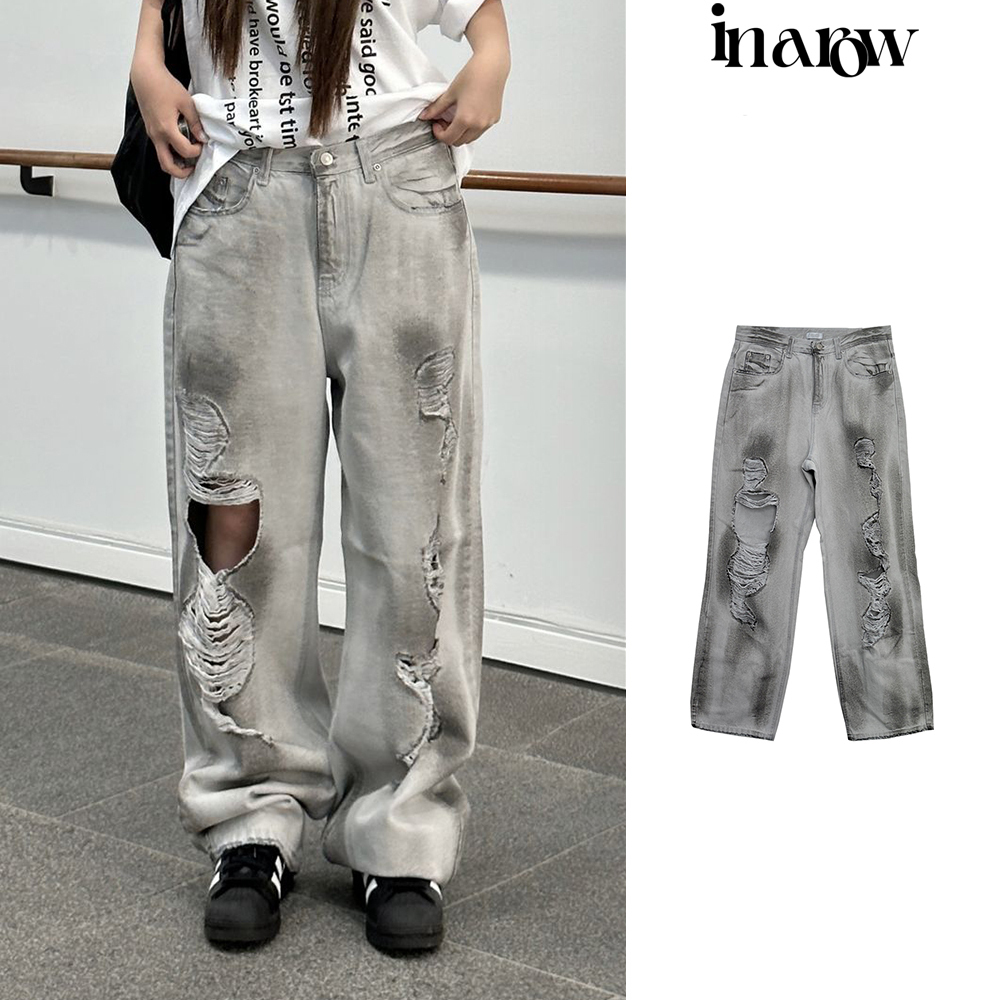 【in a row】[UNISEX] Rusty Washing Denim