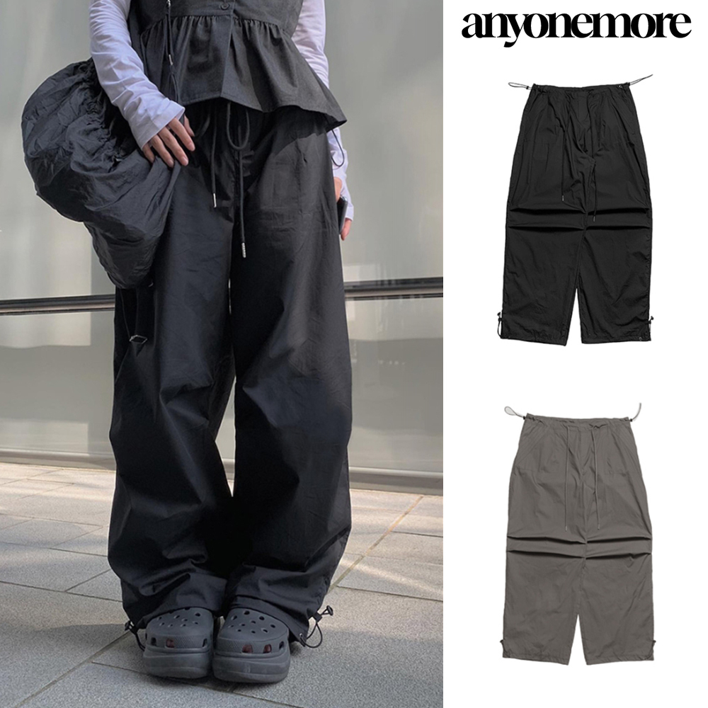 【Anyone more】Gio String Pintuck Wide Pants