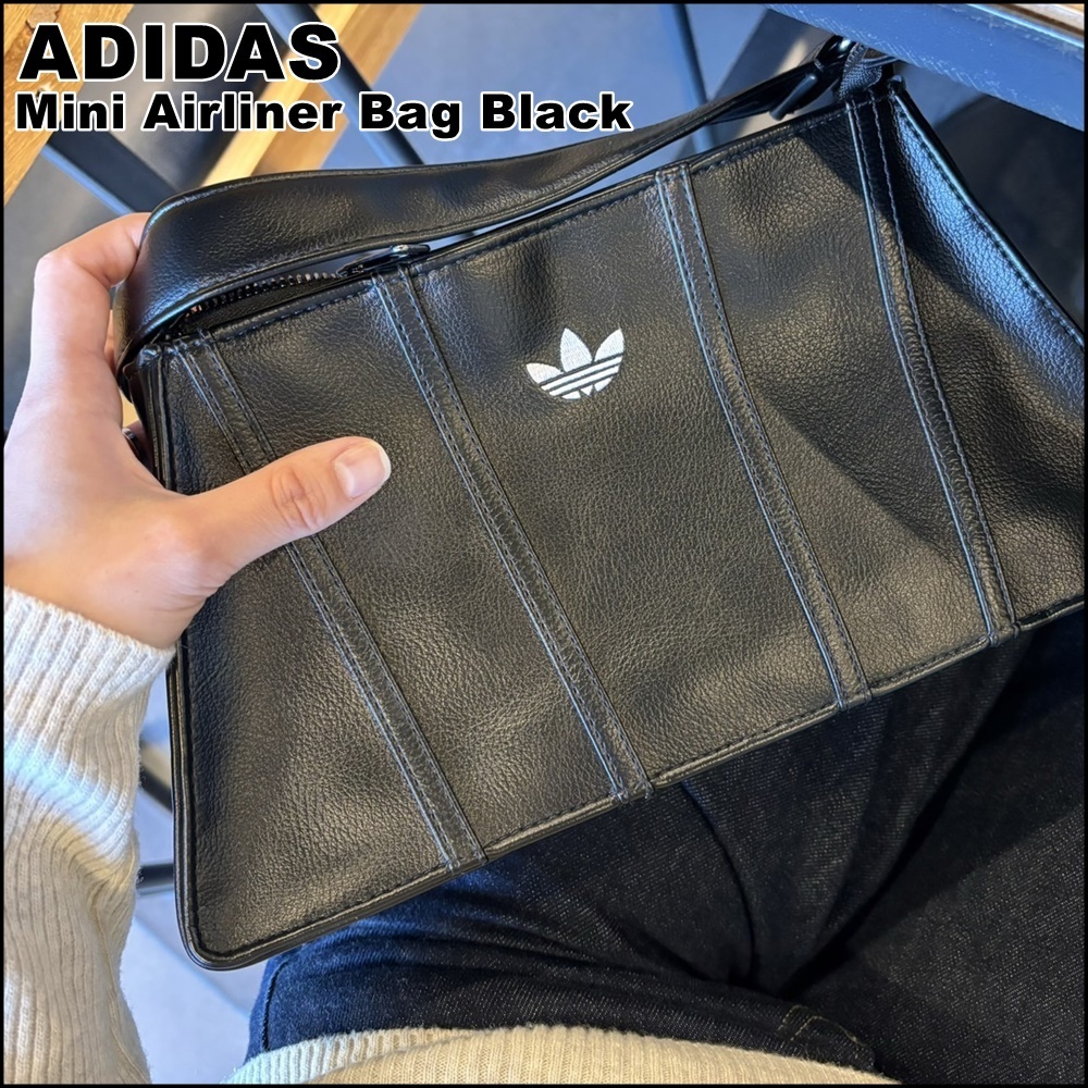 ADIDAS【送料込】大人気ショルダー☆Mini Airliner Bag Black